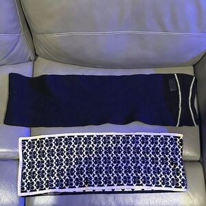 Coach Black and White Scarf Set